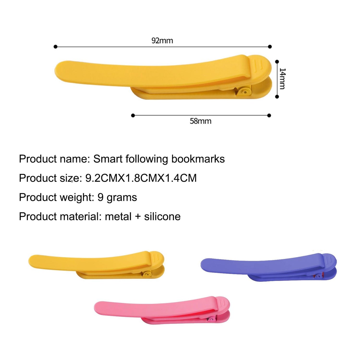 Silicone Bookmark