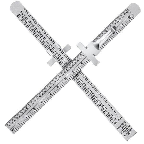 Stainless Steel Ruler with Detachable Clip