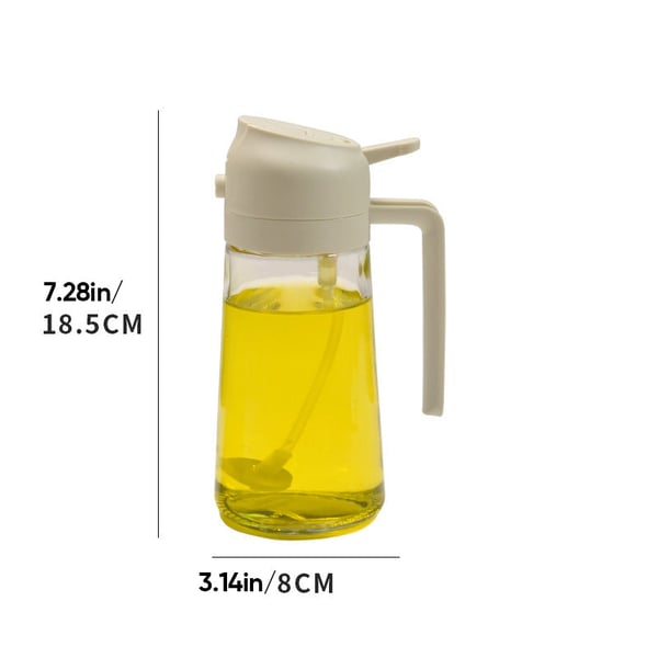 2 in 1 Glass Oil Sprayer & Dispenser