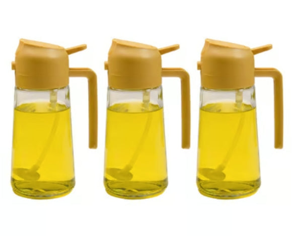 2 in 1 Glass Oil Sprayer & Dispenser