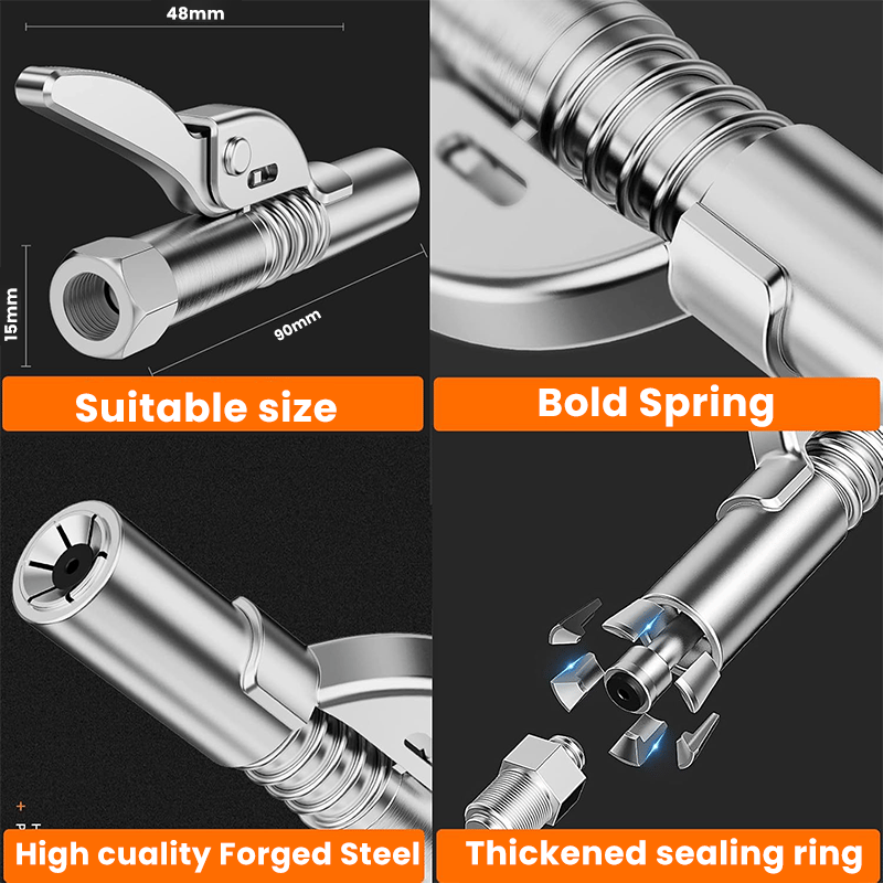 New Year Sale - 49% OFF🔥High Pressure Quick Release Grease Coupler