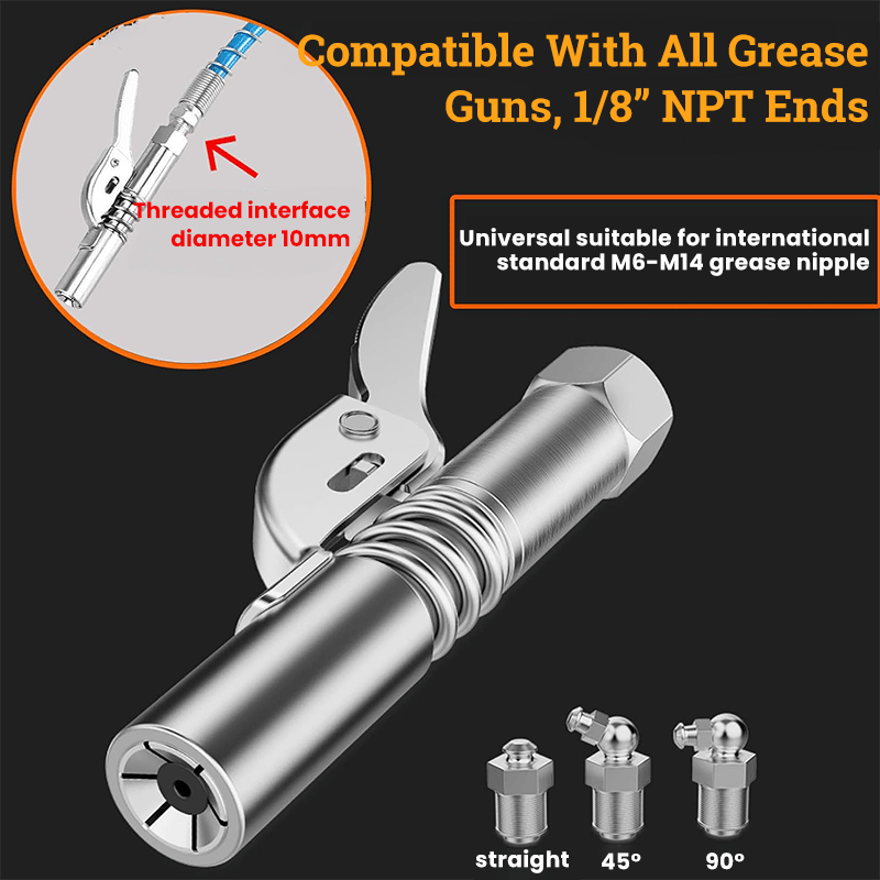 New Year Sale - 49% OFF🔥High Pressure Quick Release Grease Coupler